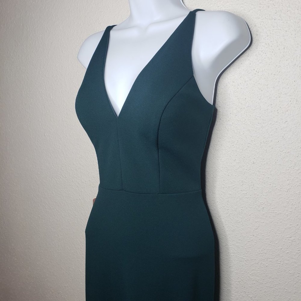 BHLDN Sz 4 Jones Dress in Dark Green - Picture 5 of 7